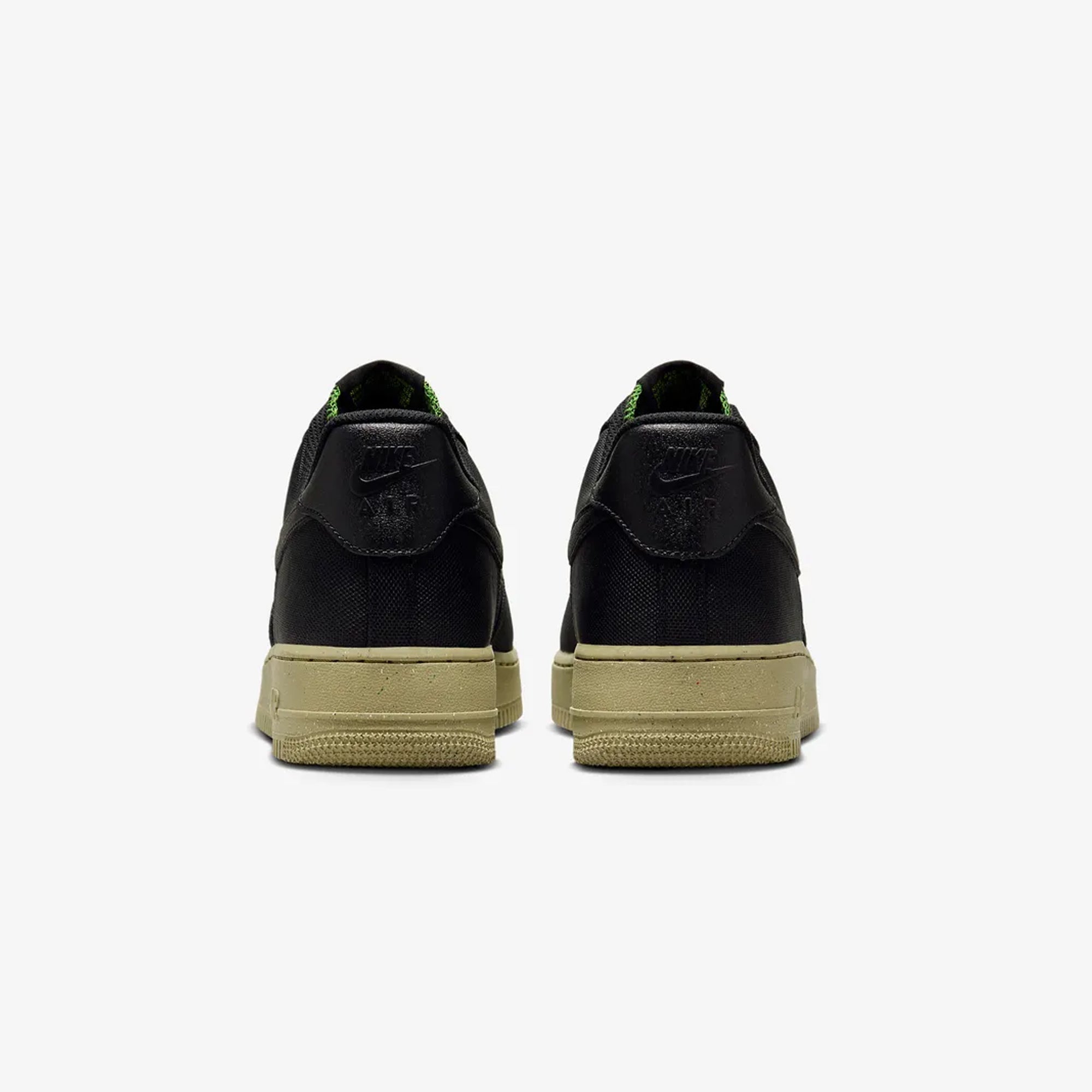 Nike | AIR FORCE 1 '07 LV8 { BLACK/BLACK-NEUTRAL OLIVE-CHLOROPHYLL - view 3