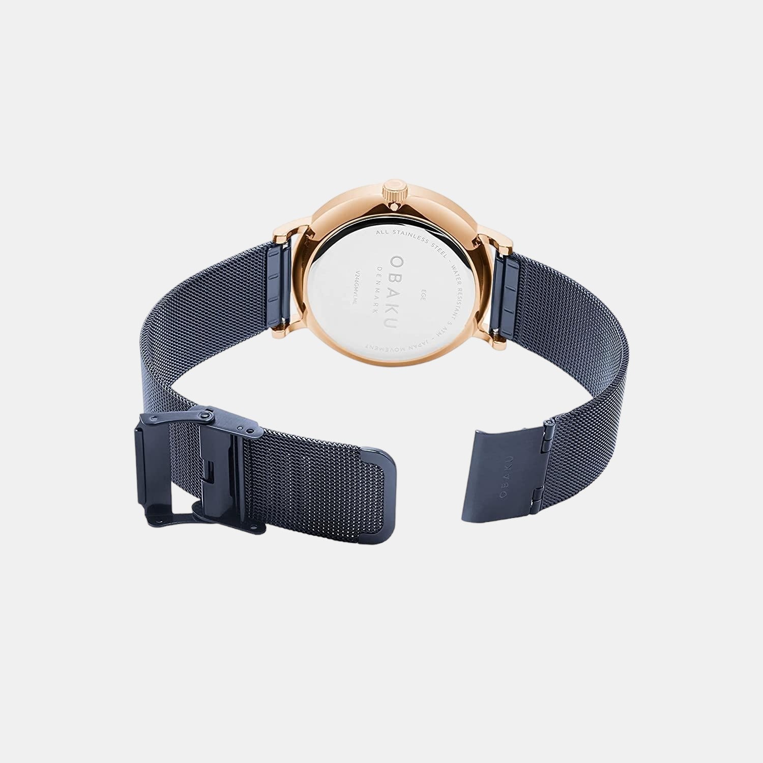 Obaku Ege Ocean Men Quartz Blue Dial Analog Stainless Steel Watch V246GMVLML - view 4