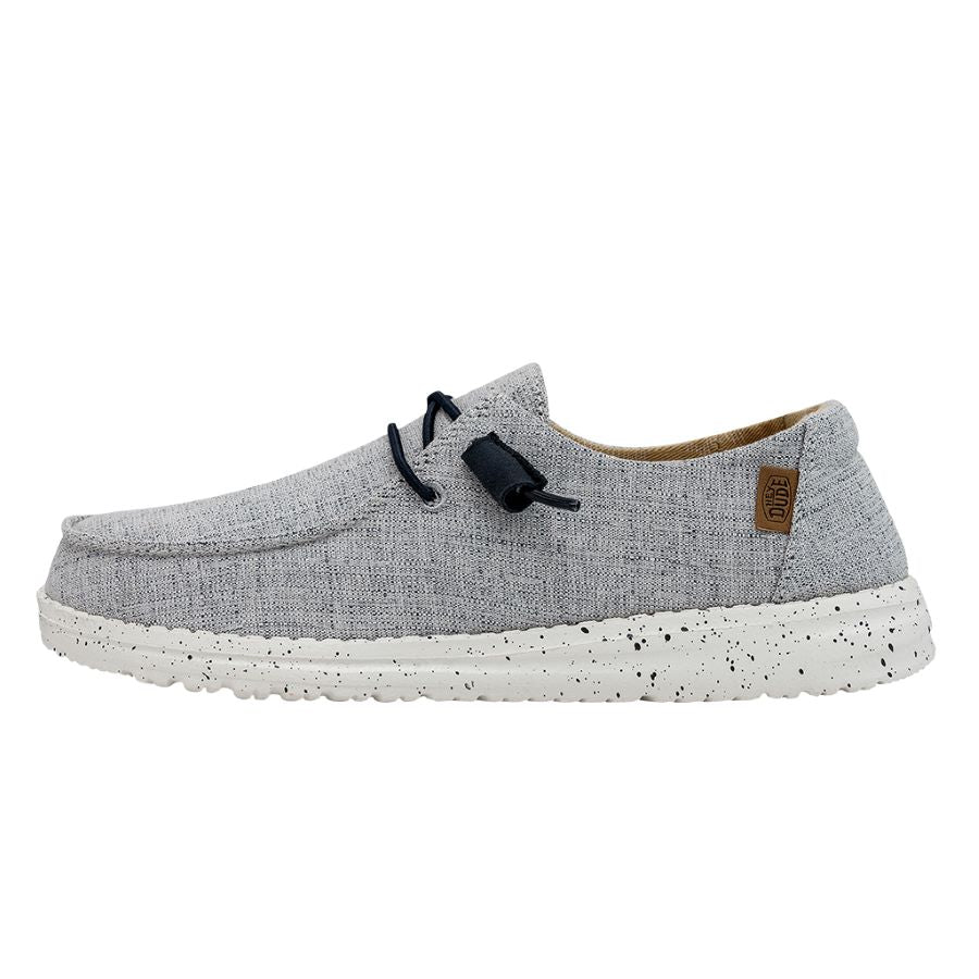HEYDUDE shoes Wendy Chambray - White Light Blue