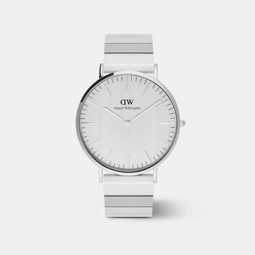 Daniel Wellington Classic Men Quartz Silver Dial Analog Stainless Steel Watch DW00100775