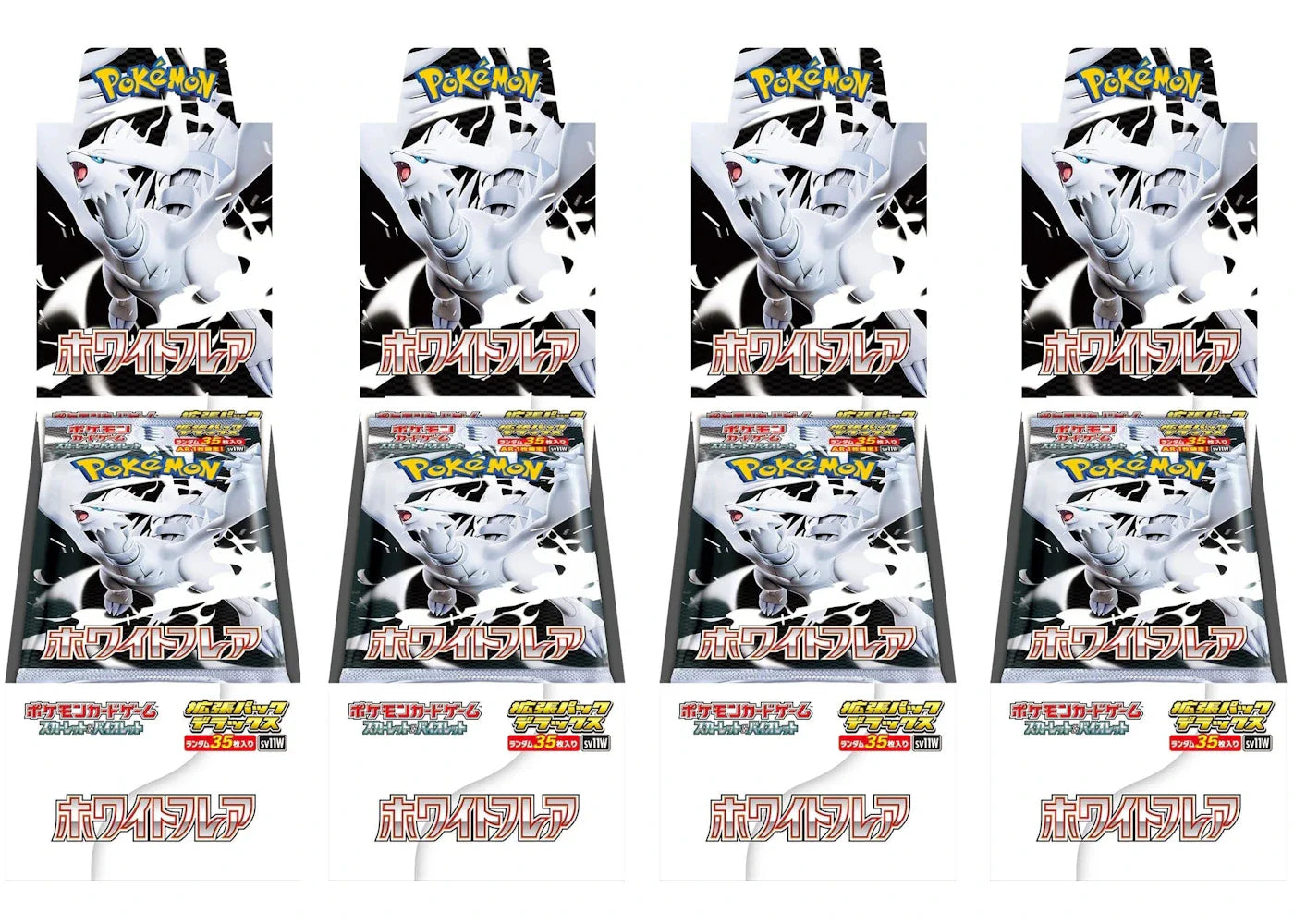 Scarlet violet white – 2025 Pokémon Scarlet & Violet White Flare Deluxe Box 4x Lot (Japanese)
