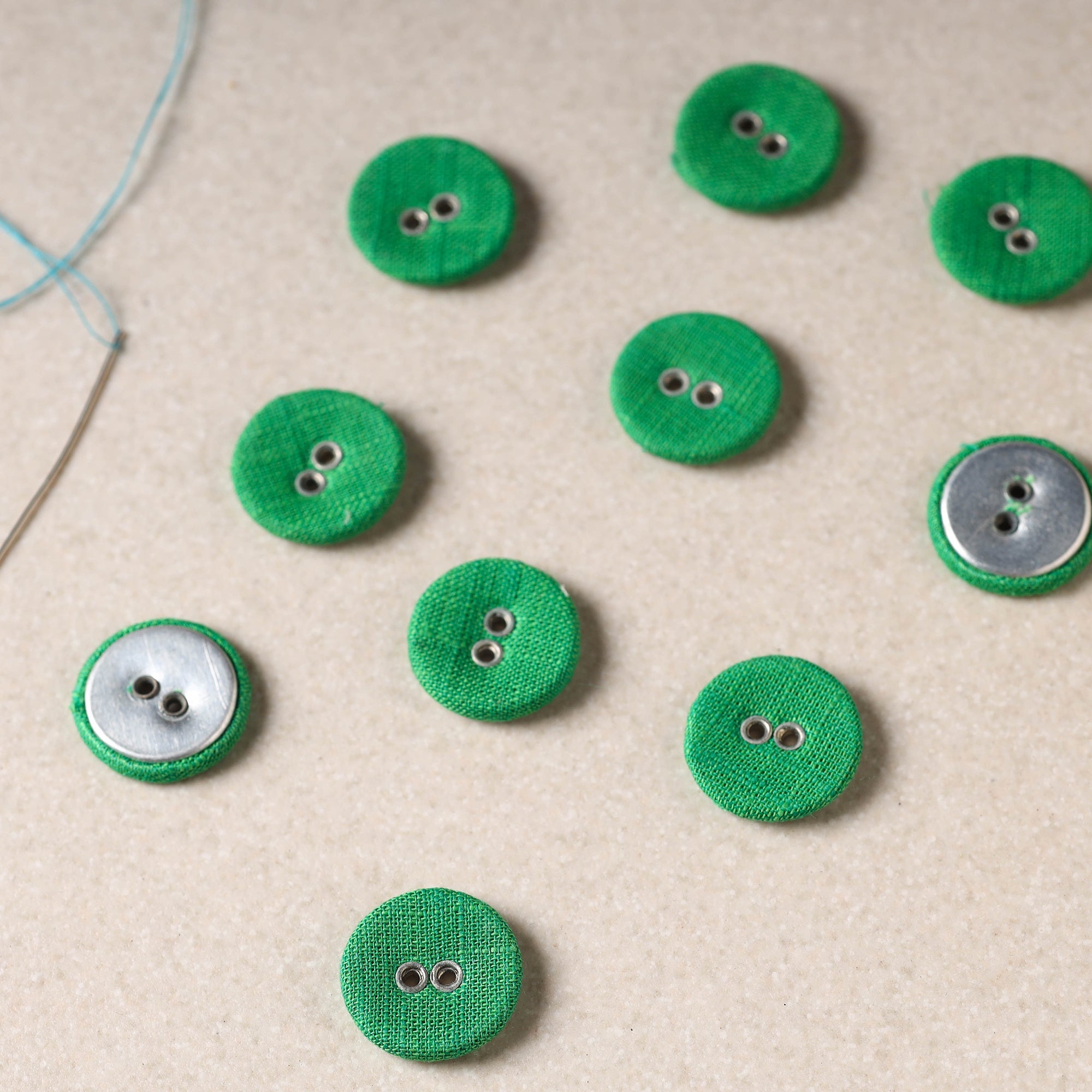 BUTTON BAAZ 1.5cm Buttonbaaz Handmade Button Medium (Set of 10) 54 - view 2