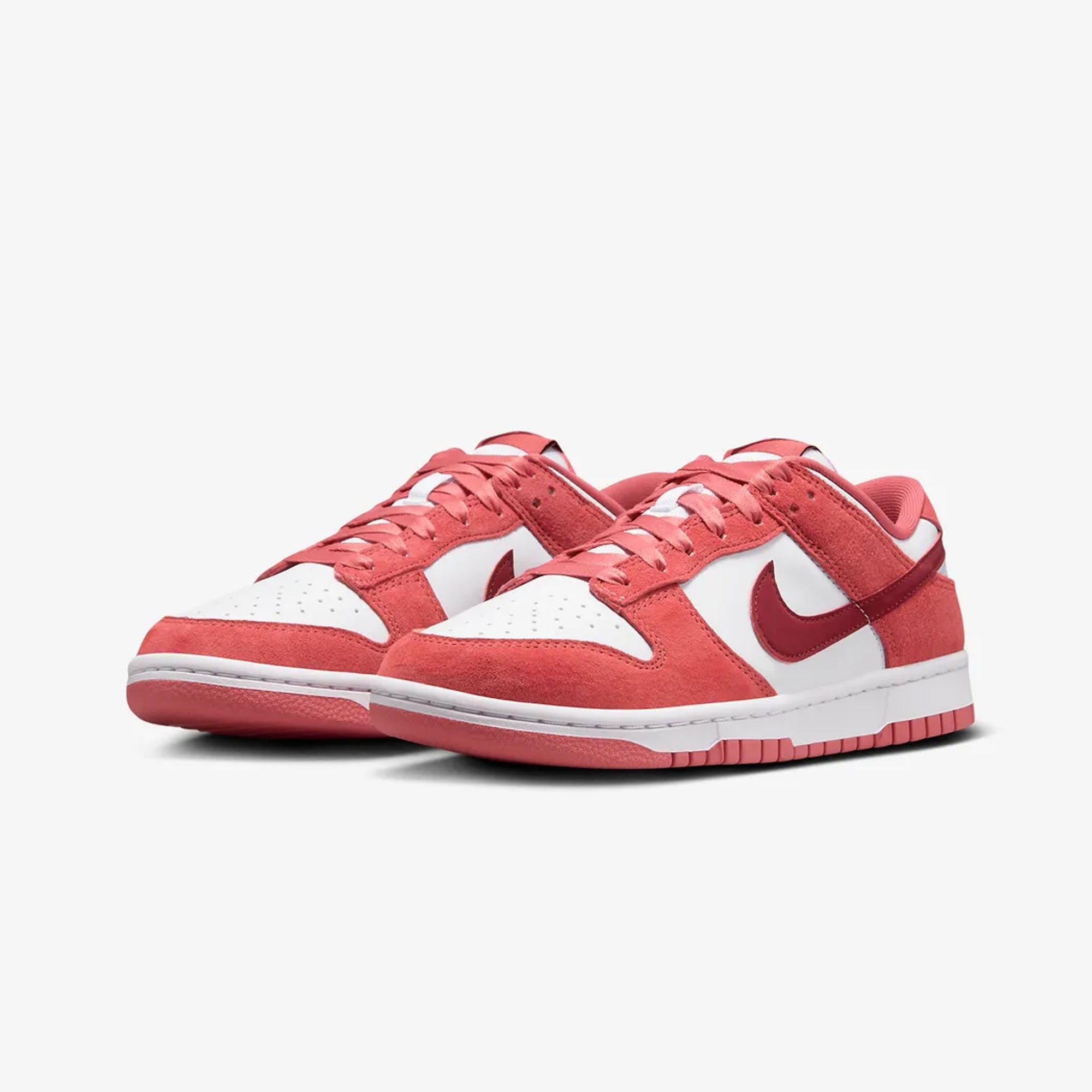 Nike | DUNK LOW { WHITE/TEAM RED-ADOBE-DRAGON RED - view 2