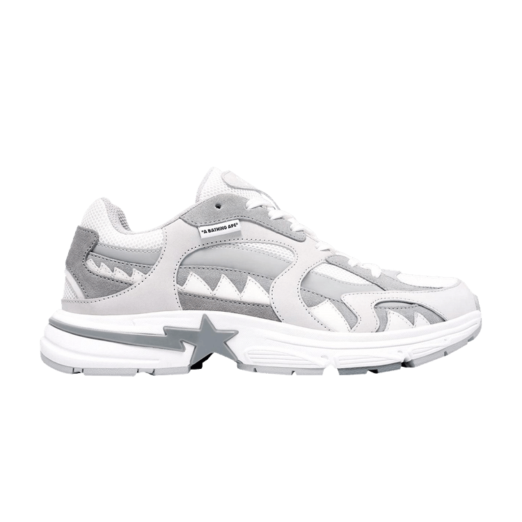 BAPE A Bathing Ape Shark Sta M2 White