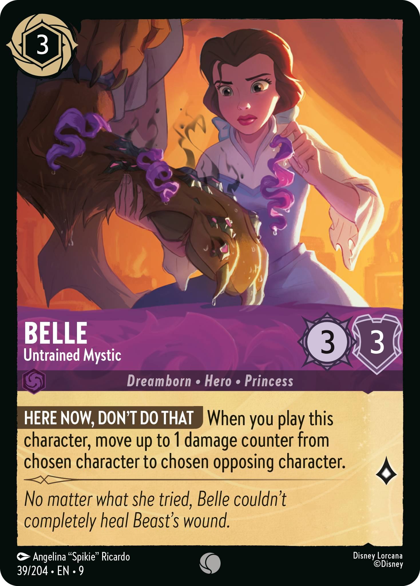 204 fabled non-foil – Lorcana Belle - Untrained Mystic - 39/204 [Fabled] [Non-Foil]