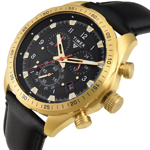 Timex Vector Men Black Round Chronograph Dial Analog Watch 45mm TWEG26001 - view 2