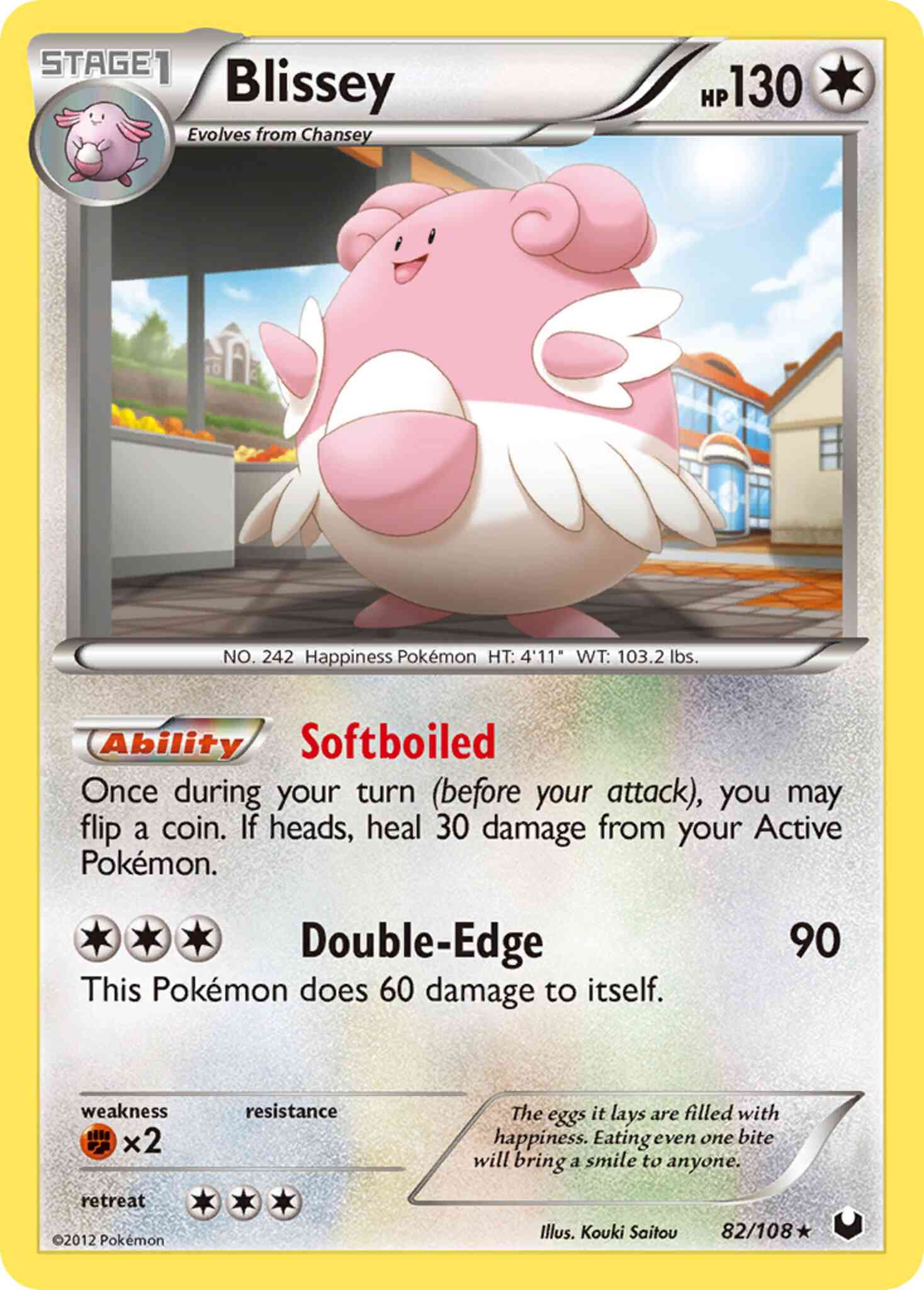Rare holo bw5-82 – Pokémon Blissey - 82/108 - Rare Holo [bw5-82] [Reverse Holo]