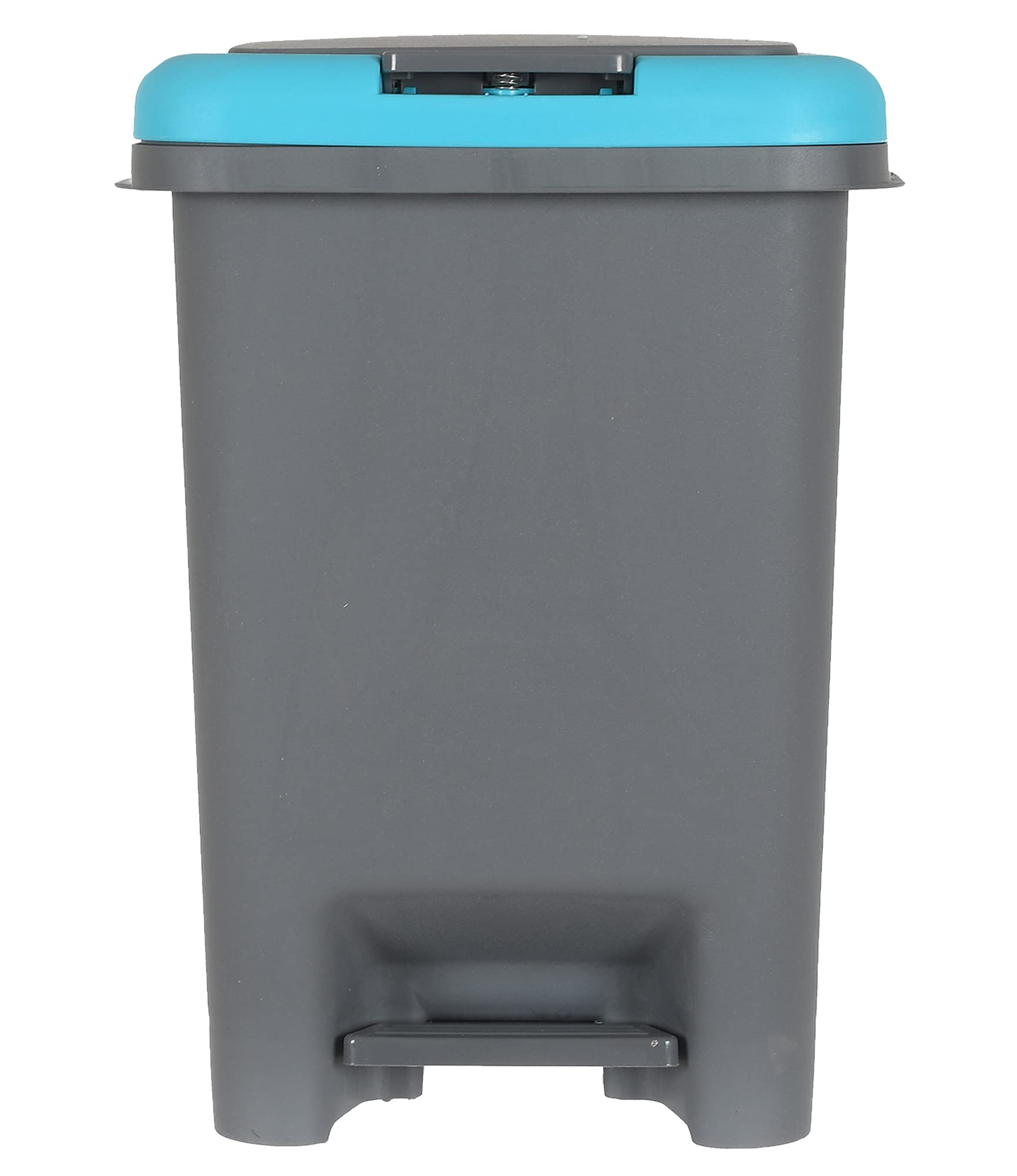 Heart Home 6.5 Ltr Plastic Push & Pedale Dustbin For Home, Kitchen, Office And Bathroom Garbage With Lid,Set of 2 (Grey & Blue) - view 6