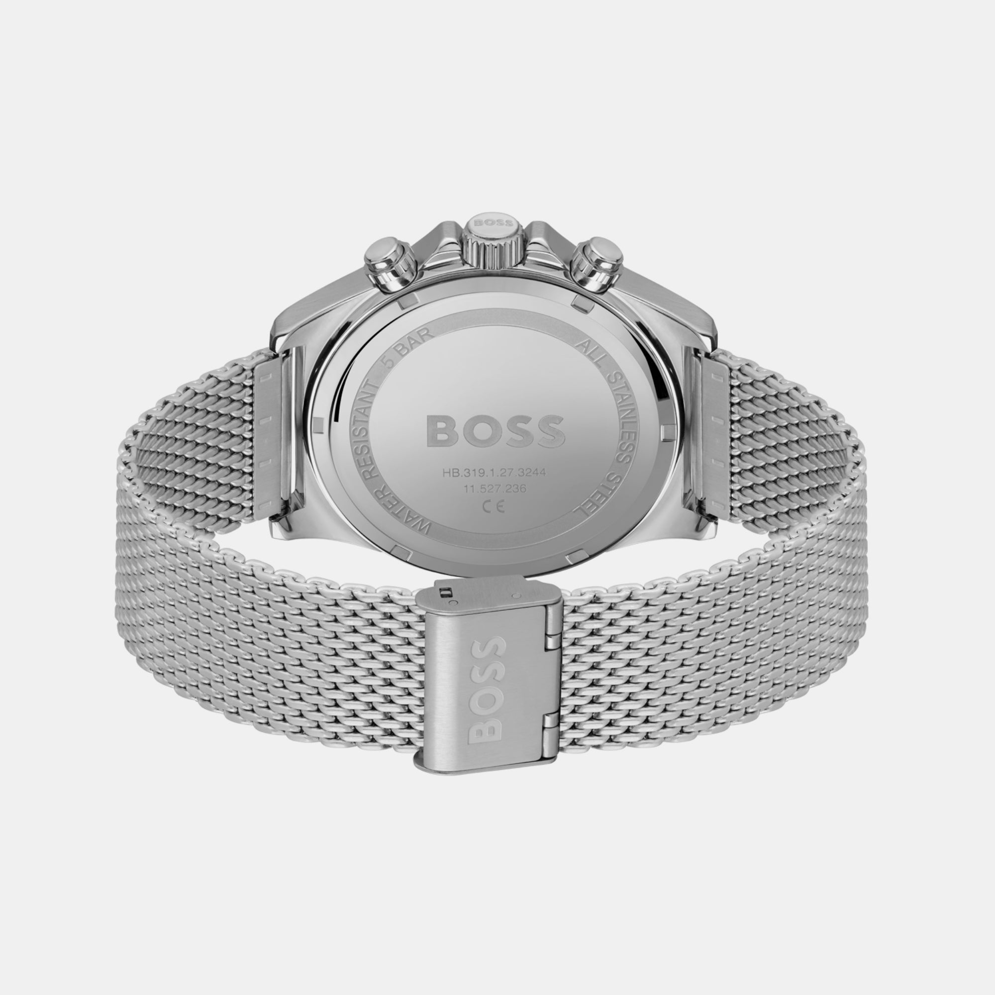 Boss Hero Men Quartz Green Dial Chronograph Mesh Watch 1514020 - view 2
