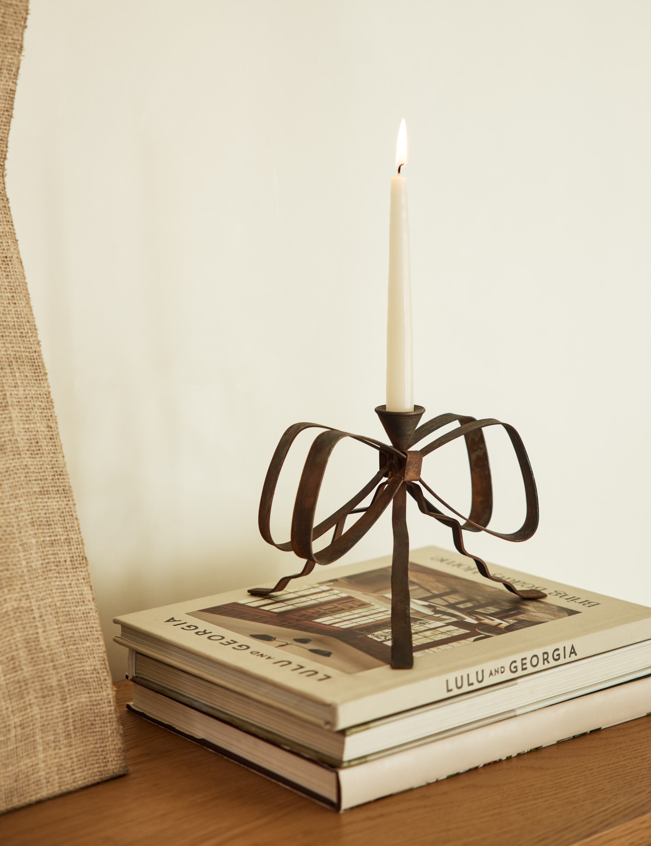 Lulu and Georgia Ribbon Candlestick by Sarah Sherman Samuel - view 3