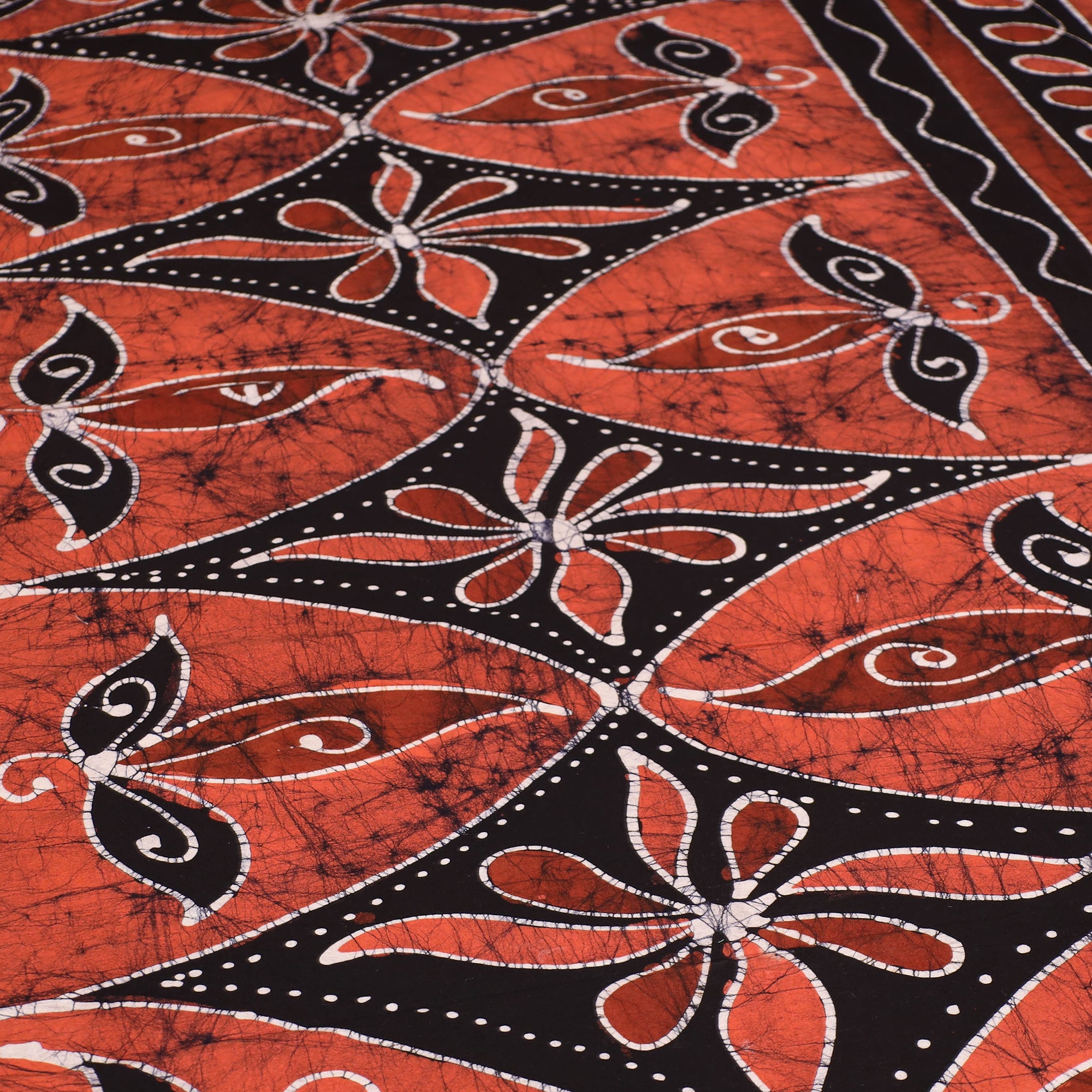KACHCHH JI CHHAAP Black - Hand Batik Printed Cotton Single Bed Cover (96 x 59 in) 23 - view 2