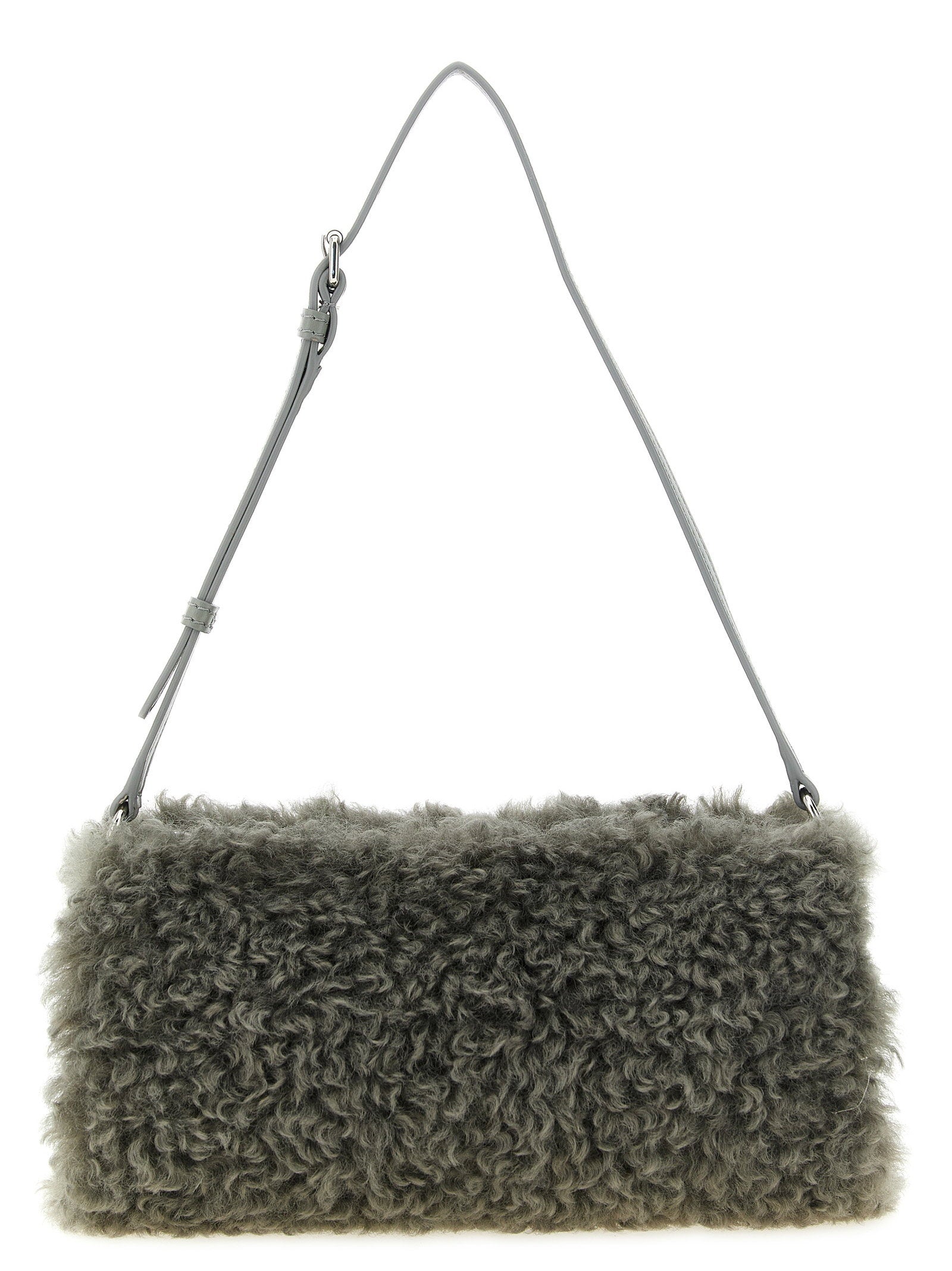 Stella Mccartney Shearling Clutch – 100% polyester