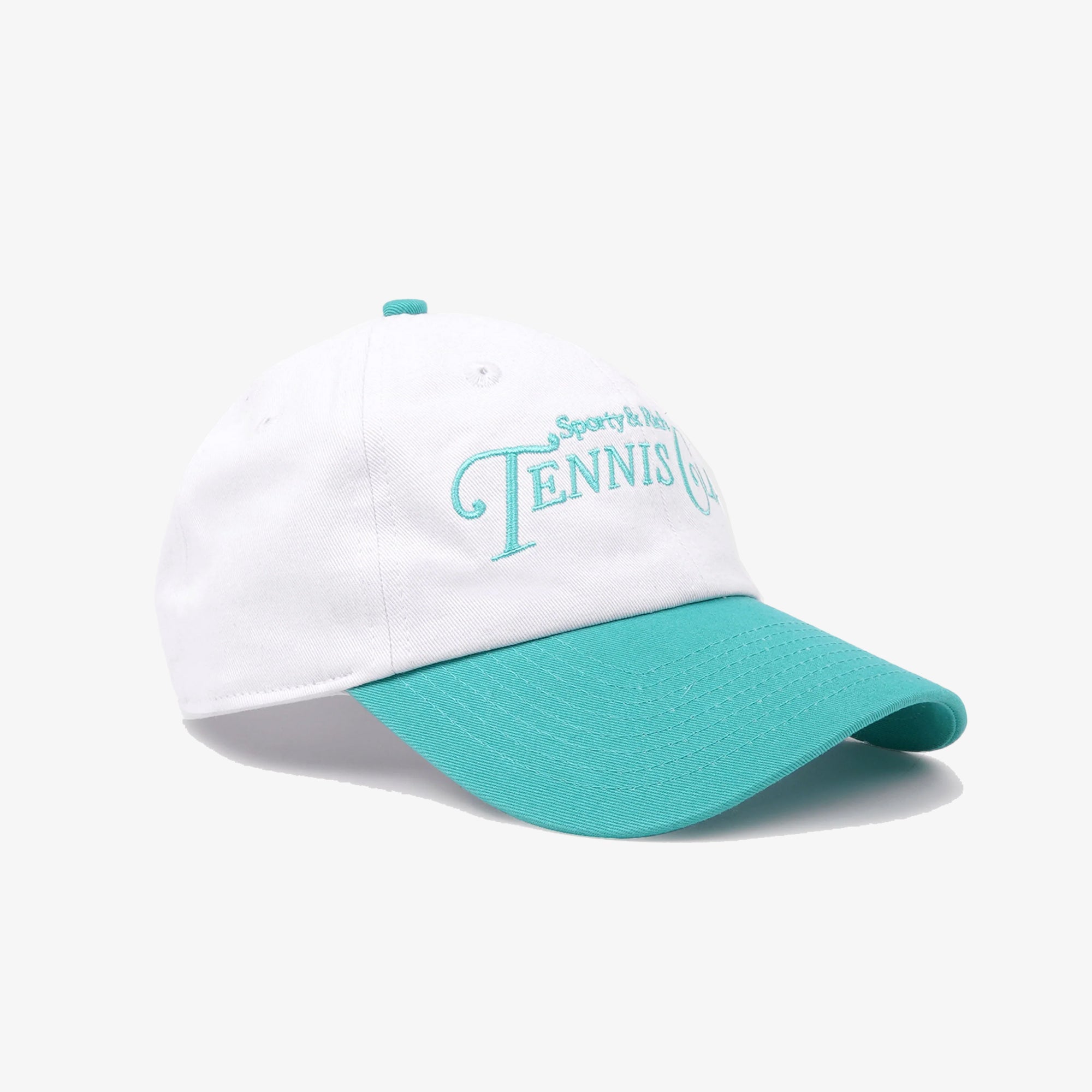 Sporty & Rich | Rizzoli Tennis Hat { White/caribbean - view 2