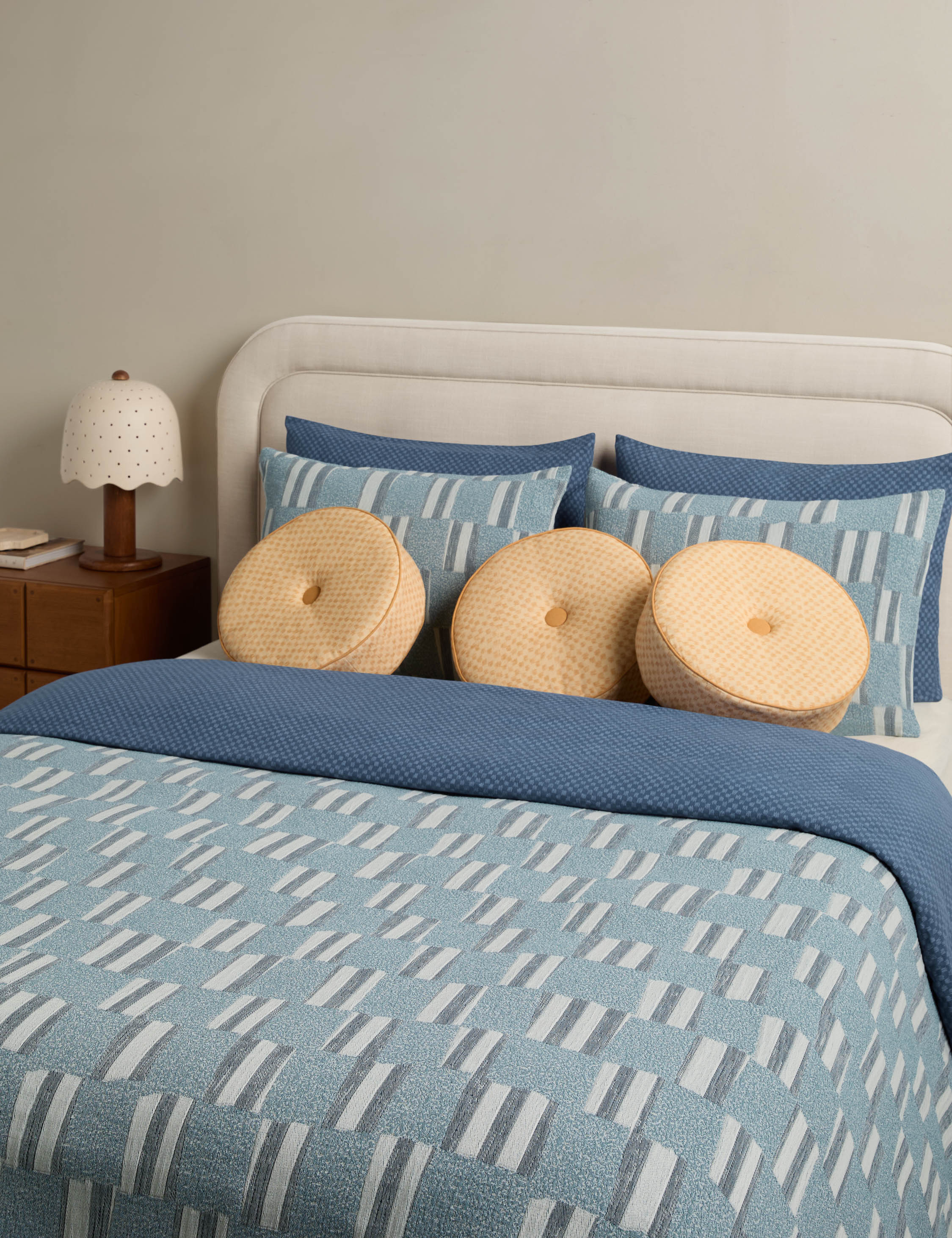 Lulu and Georgia Ikoni Cotton Coverlet by Sarah Sherman Samuel