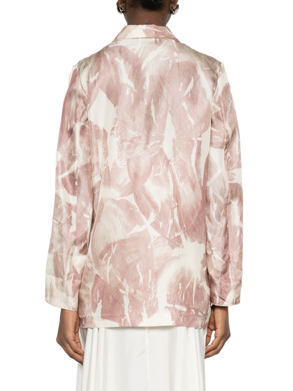 Alysi Printed single-breasted jacket – 100% SILK - view 5