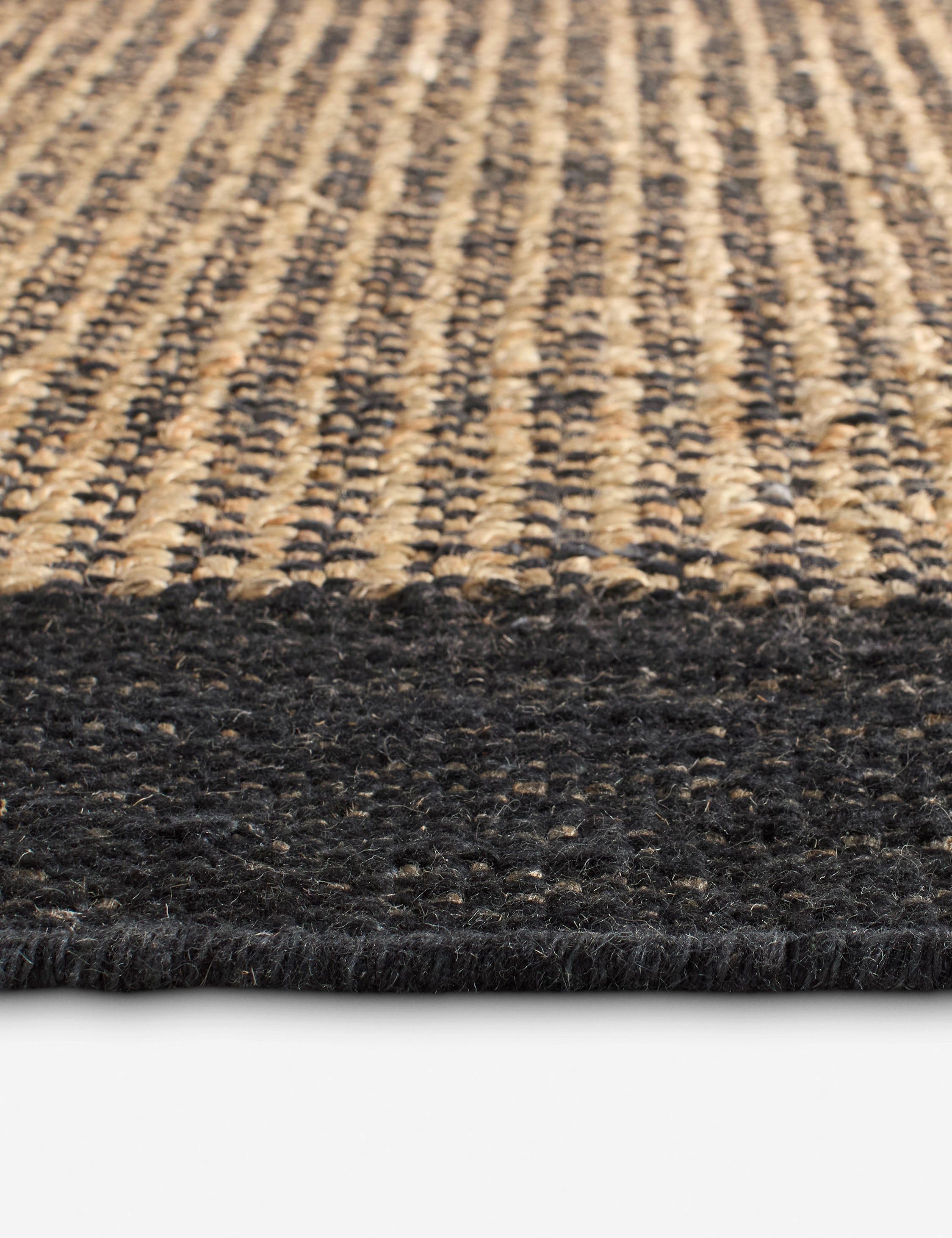 Lulu and Georgia Yves Handwoven Jute Rug – Black - view 7