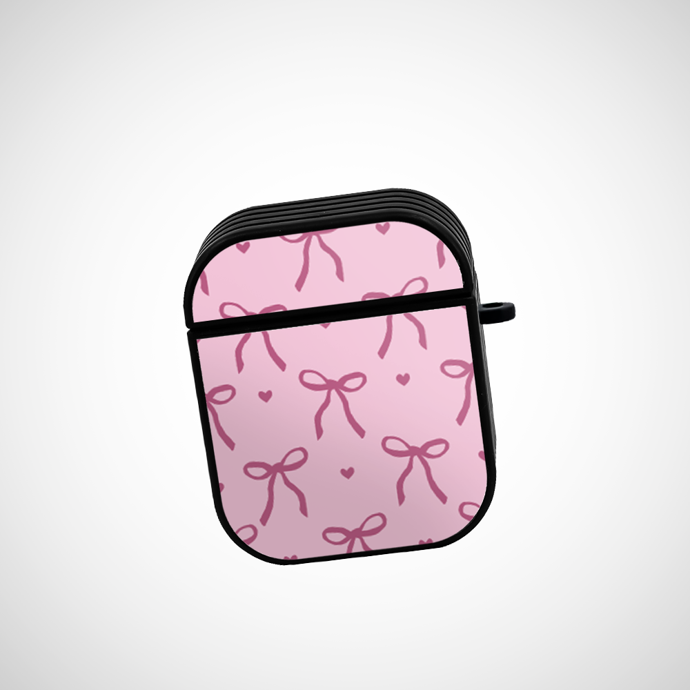 Cover It Up Hearts and Bow Glass Airpods 1st Gen Case Covers