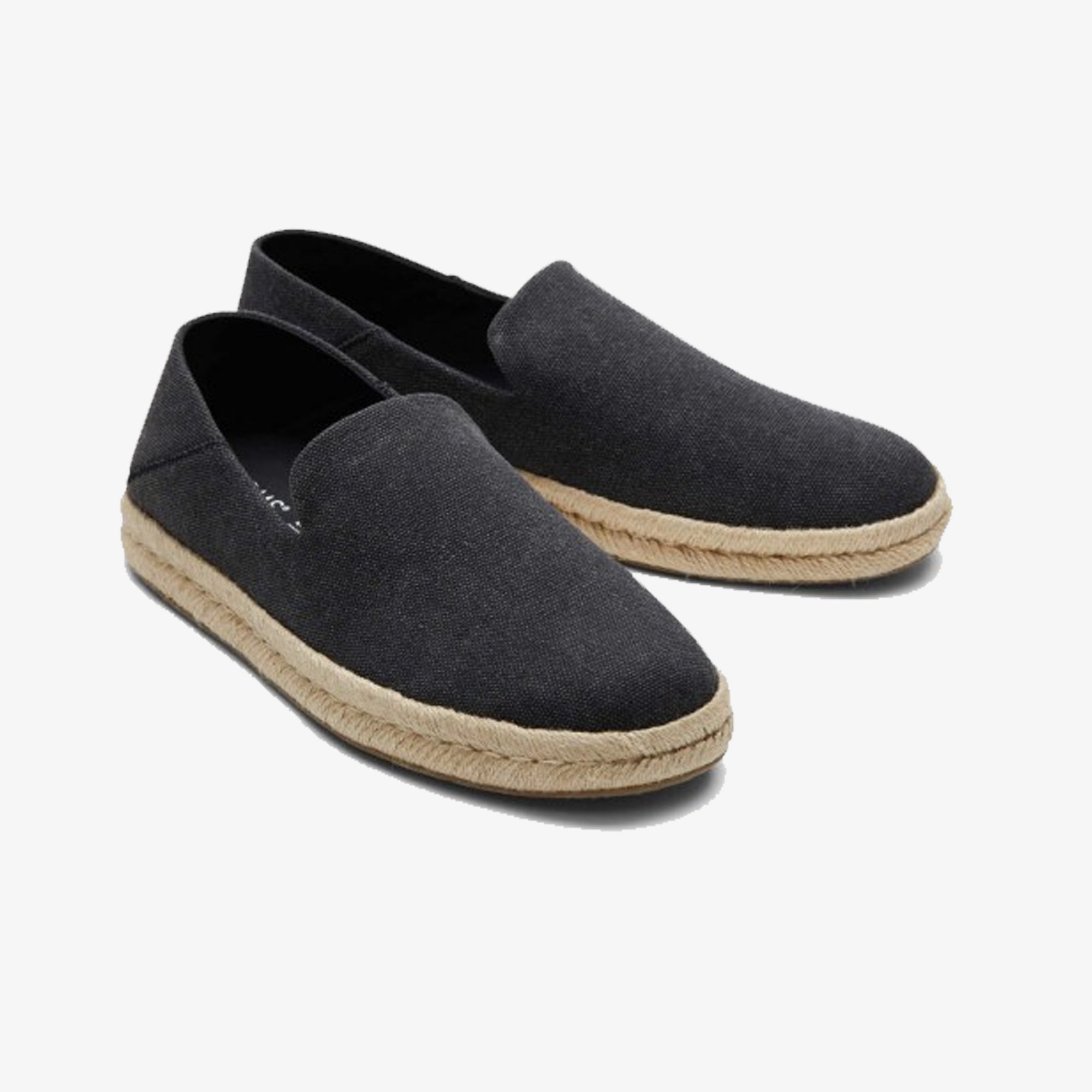 Toms | SANTIAGO JUTE-WRAPPED { BLACK - view 2