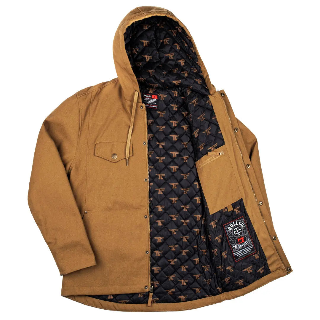 Radial Toro Insulated Canvas Jacket – Saddle / Charcoal - view 9