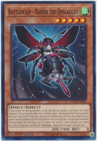 Yu-Gi-Oh! Battlewasp - Rapier the Onslaught - ROTA-EN009 - Common - 1st Edition