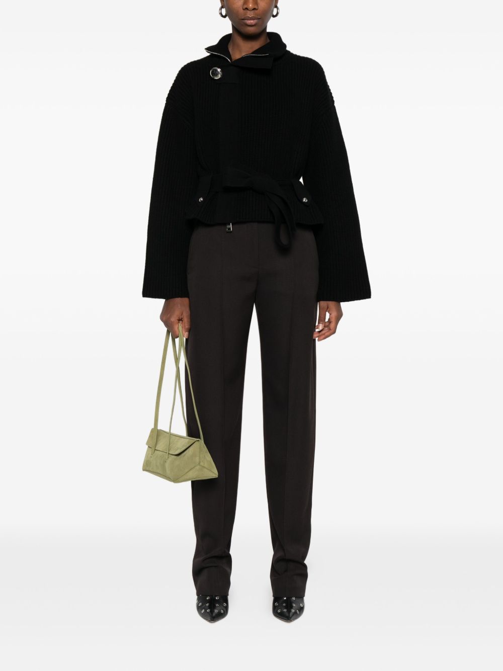 Alexander McQueen Pressed-crease tailored trousers - view 4