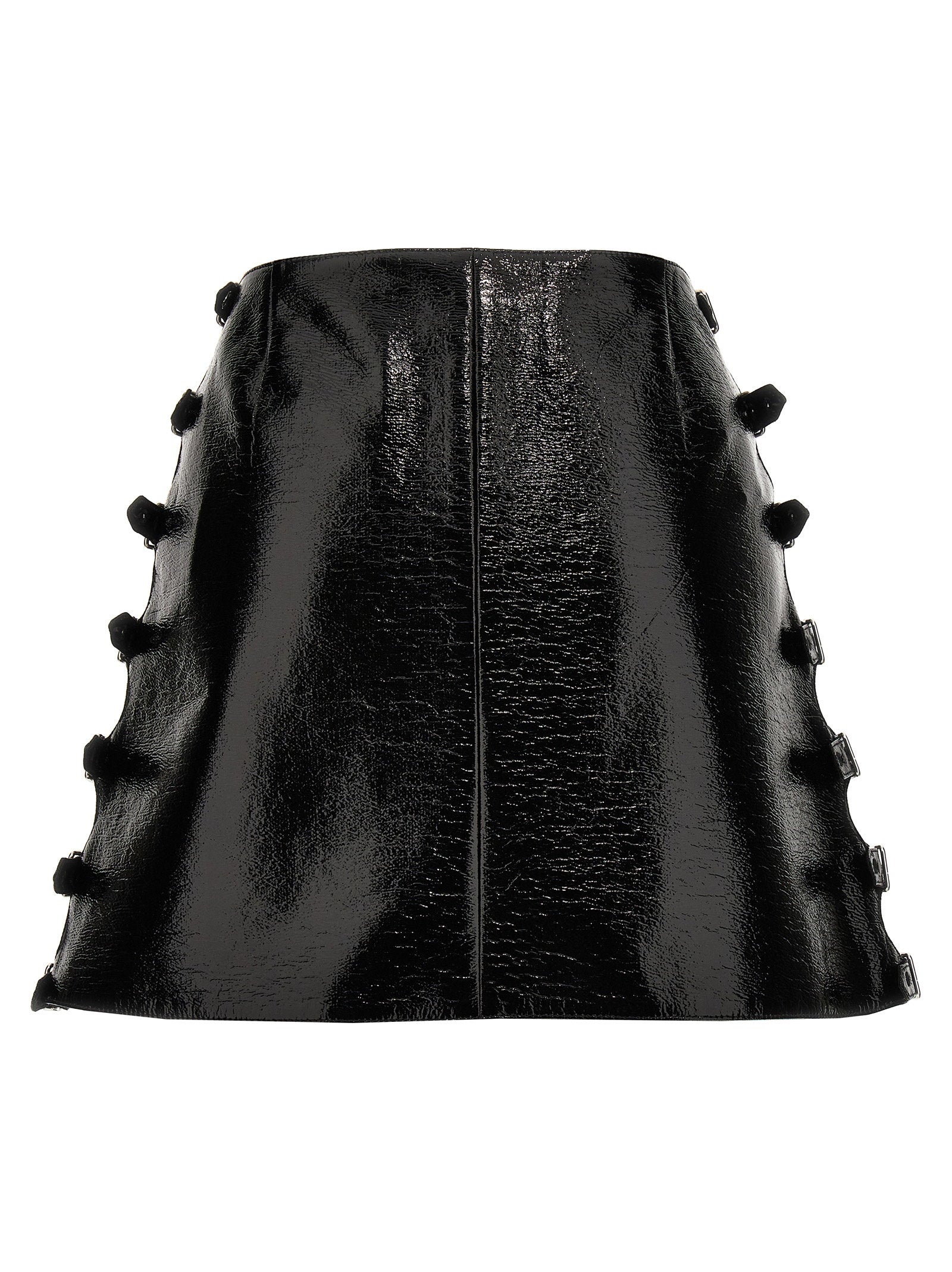 Courreges Vinyl Miniskirt – 88% co, 10% pu, 2% ea - view 2