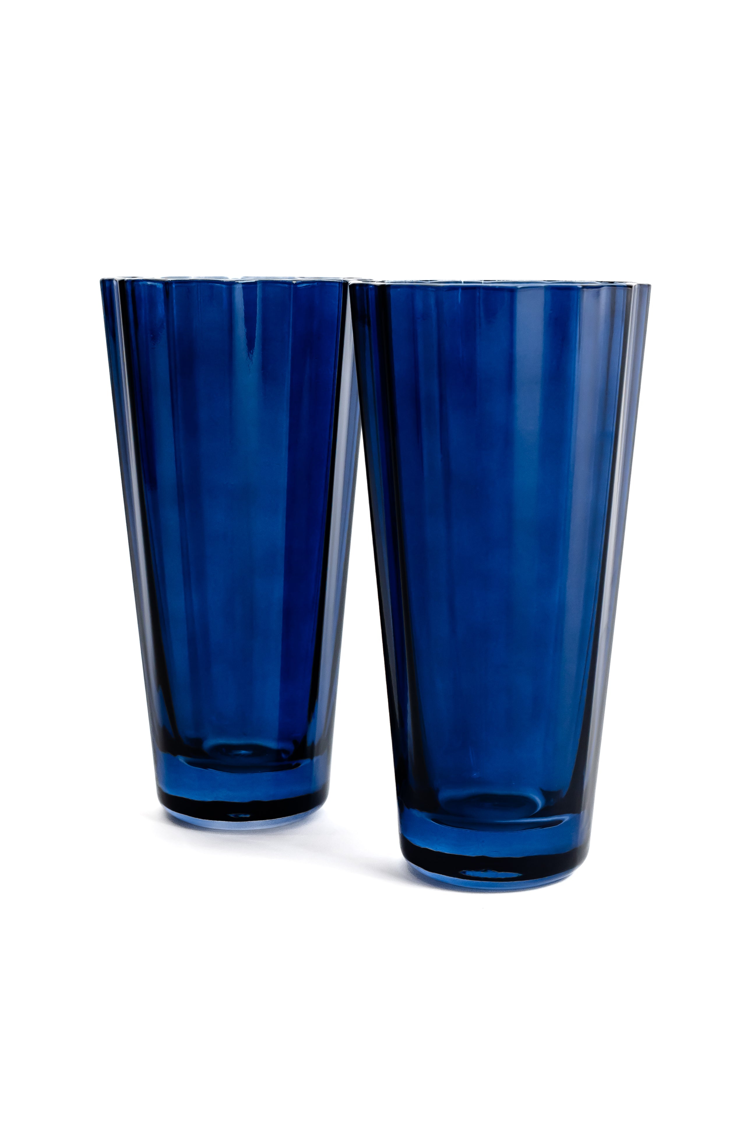 Estelle Colored Glass Estelle Colored Sunday High Balls - Set of 2 {Midnight Blue} - view 5