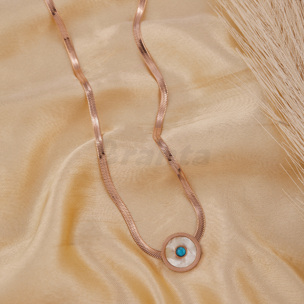 Branta Round Evil Eye Pendant Necklace - view 2