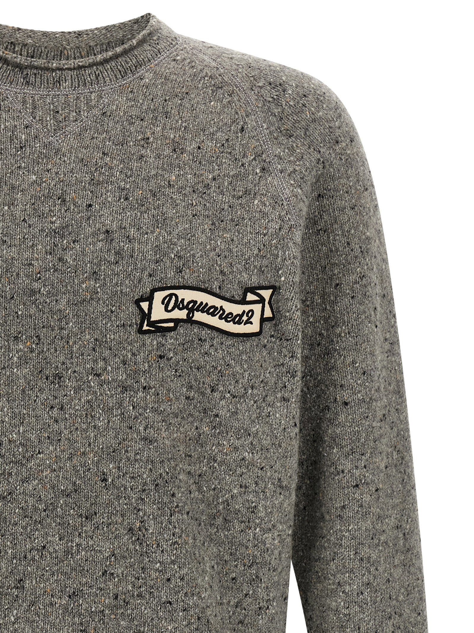 Dsquared2 Knop Yarn Sweater – 80% wool, 20% polyamide - view 3