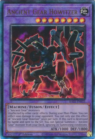 Yu-Gi-Oh! Ancient Gear Howitzer - RA03-EN035 - Prismatic Ultimate Rare - 1st Edition