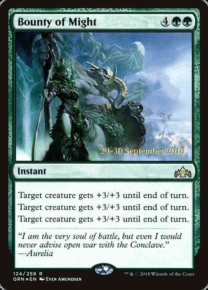 Magic Bounty of Might [124s] [Guilds of Ravnica Promos] [Foil]