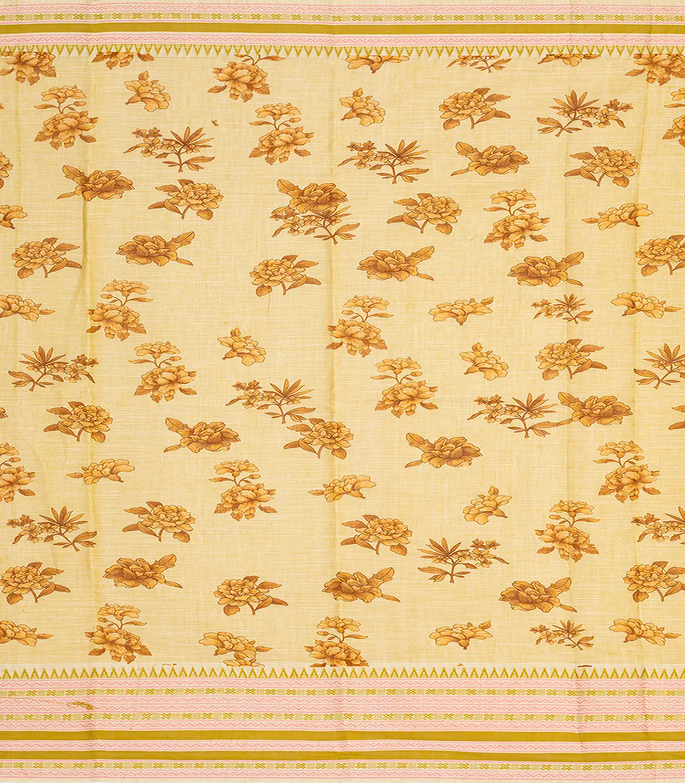 RmKV Orange Chirala Saree With Printed Floral Motifs-Orange - view 4