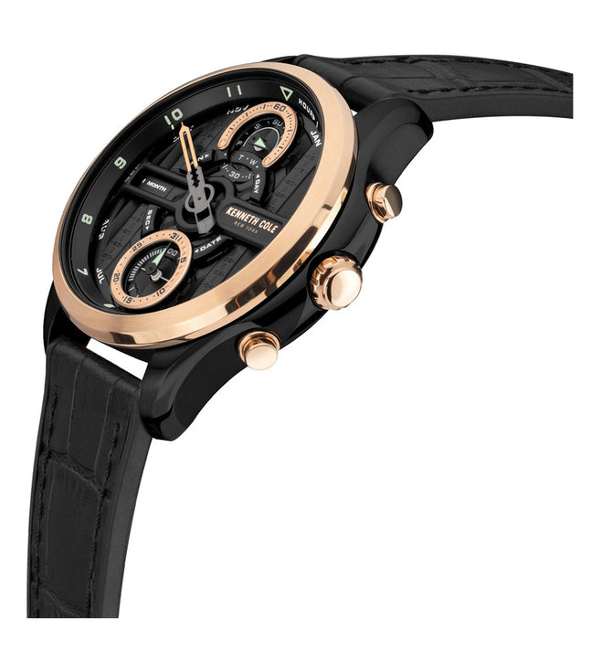 Kenneth Cole Analog Black Dial Men 44mm - view 2