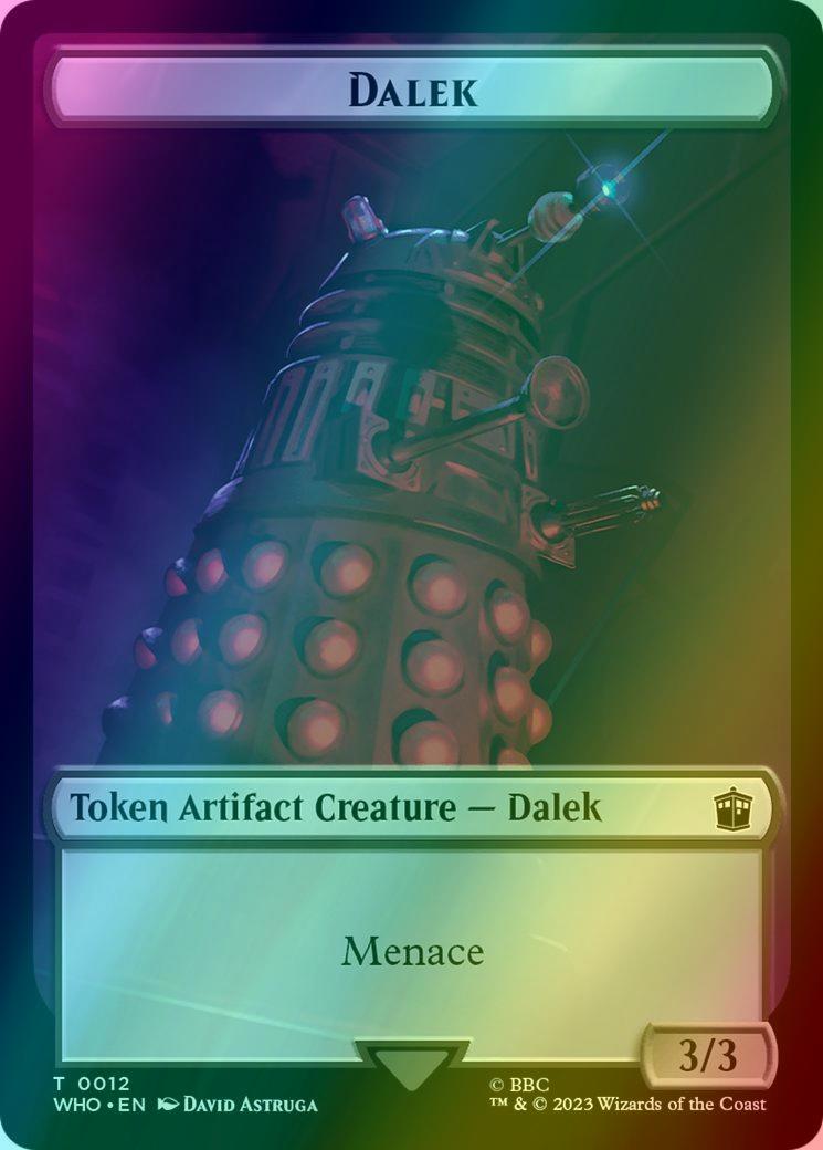 Magic Beast Token (17) // Dalek Token (12) [Universes Beyond: Doctor Who: Tokens] [Foil] - view 2