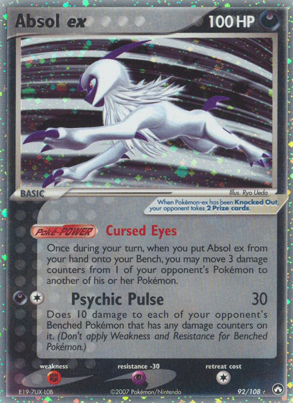 Absol ex - 92/108 - Rare Holo EX