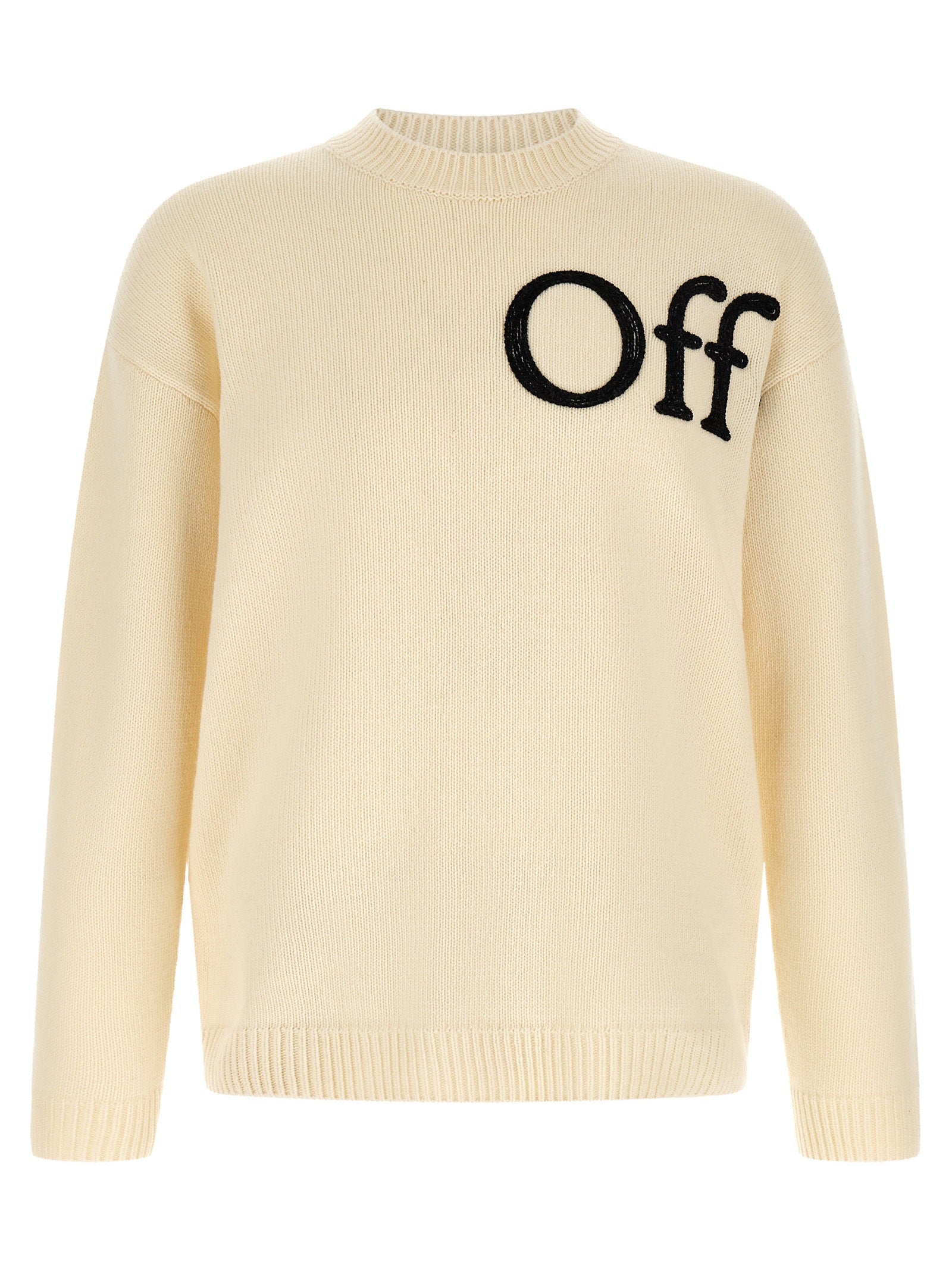 Off White Bookish Shared Sweater – 80% wool, 20% polyamide