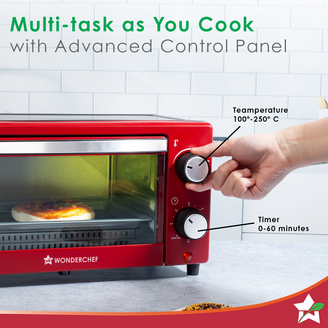 Wonderchef OTG & Wooden Tray Gift Combo | 9L OTG - view 4