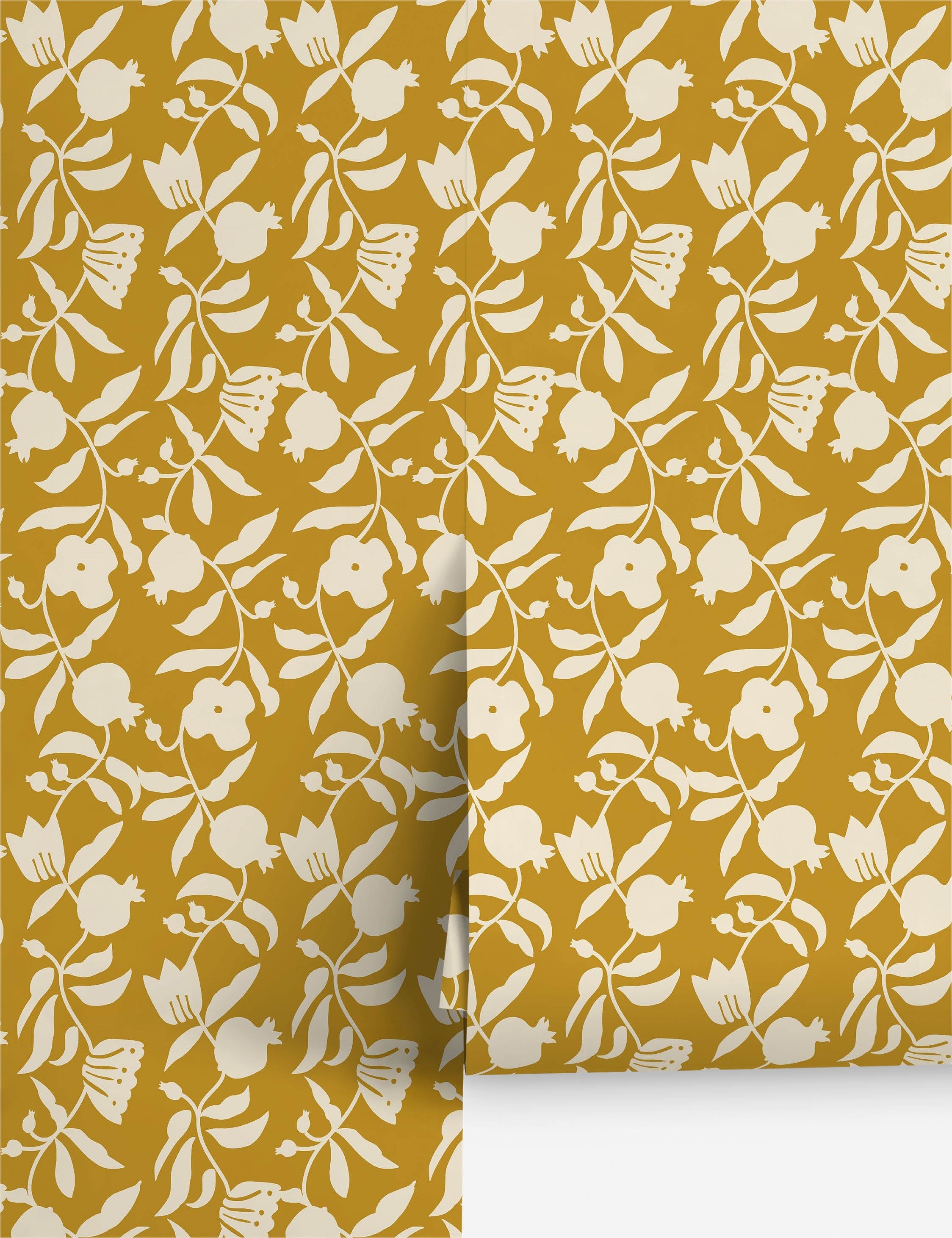 Lulu and Georgia Pome Floral Wallpaper by Sarah Sherman Samuel