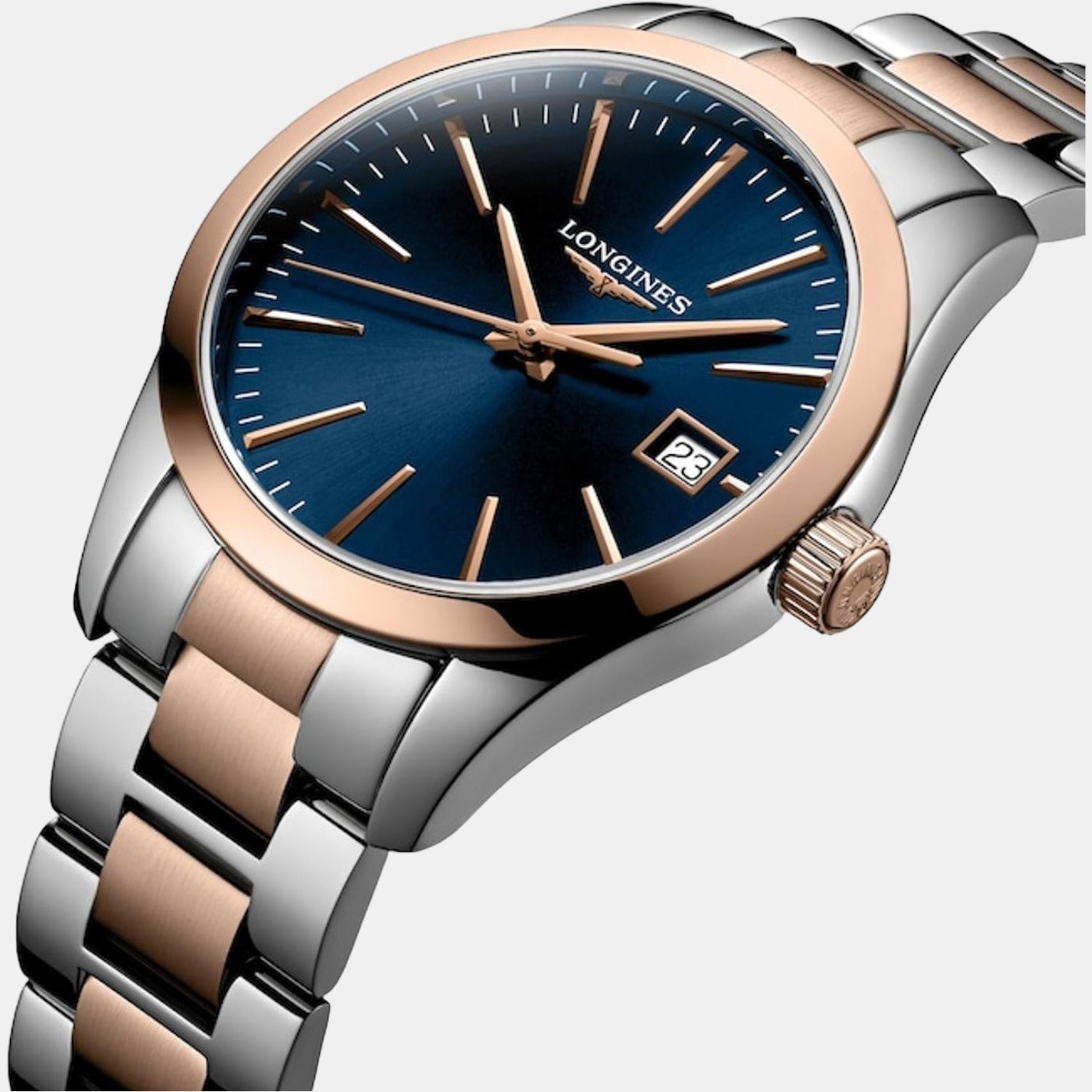 Longines Conquest Classic Women Quartz Blue Dial Analog Stainless Steel Watch L23863927 - view 3