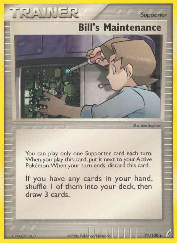 Uncommon ex14-71 non-holo – Pokémon Bill's Maintenance - 71/100 - Uncommon [ex14-71] [Non-Holo]