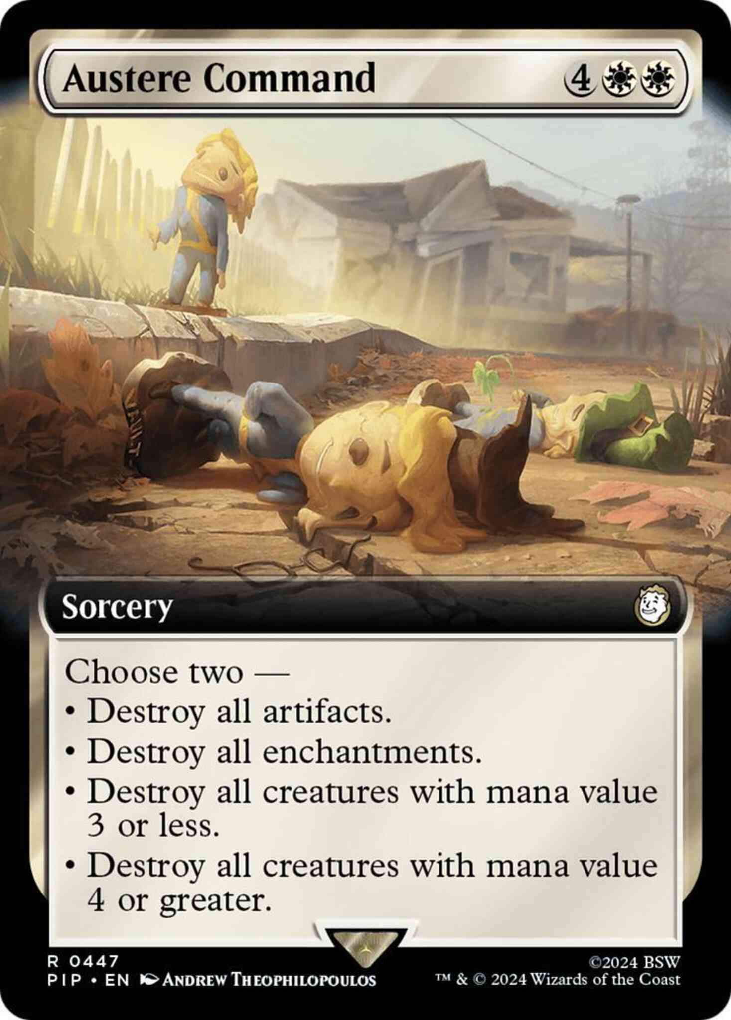 Austere command 447 – Magic Austere Command [447] [Extended Art] [Fallout] [Non-Foil]
