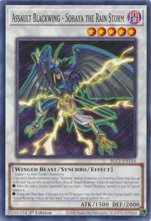 Yu-Gi-Oh! Assault Blackwing - Sohaya the Rain Storm - BLC1-EN144 - Common - 1st Edition