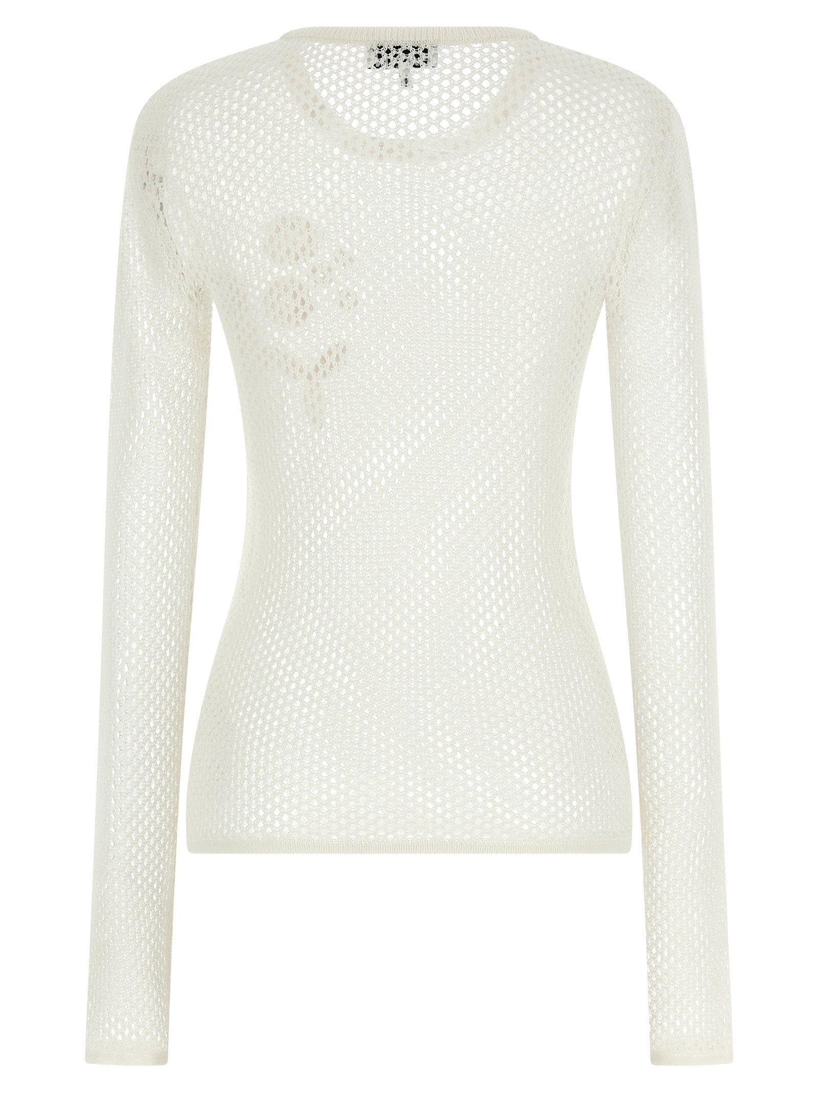 Ganni Pointelle Cotton Sweater – 100% organic cotton - view 2