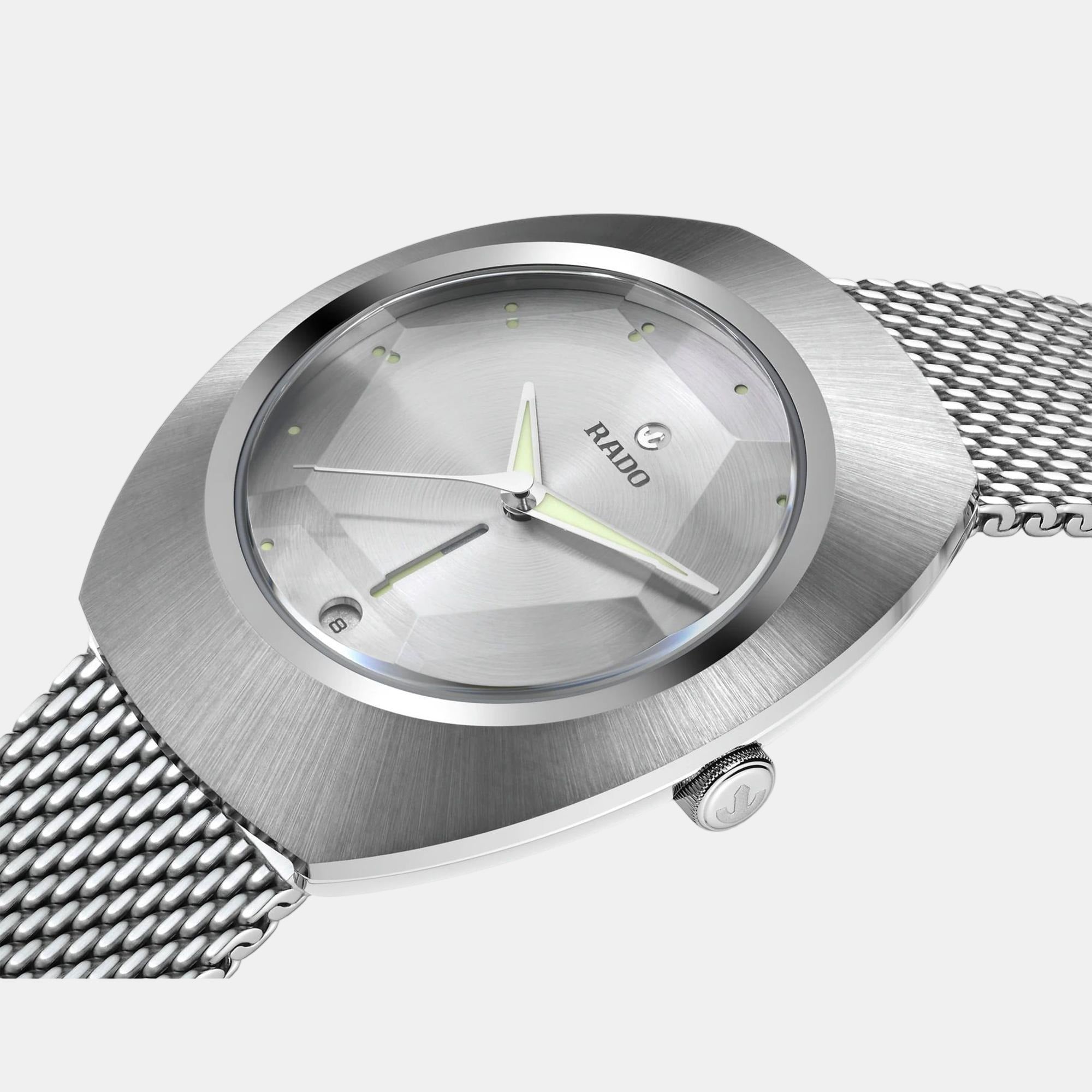 Rado Diastar Unisex Automatic Grey Dial Analog Stainless Steel Watch R12163118 - view 2