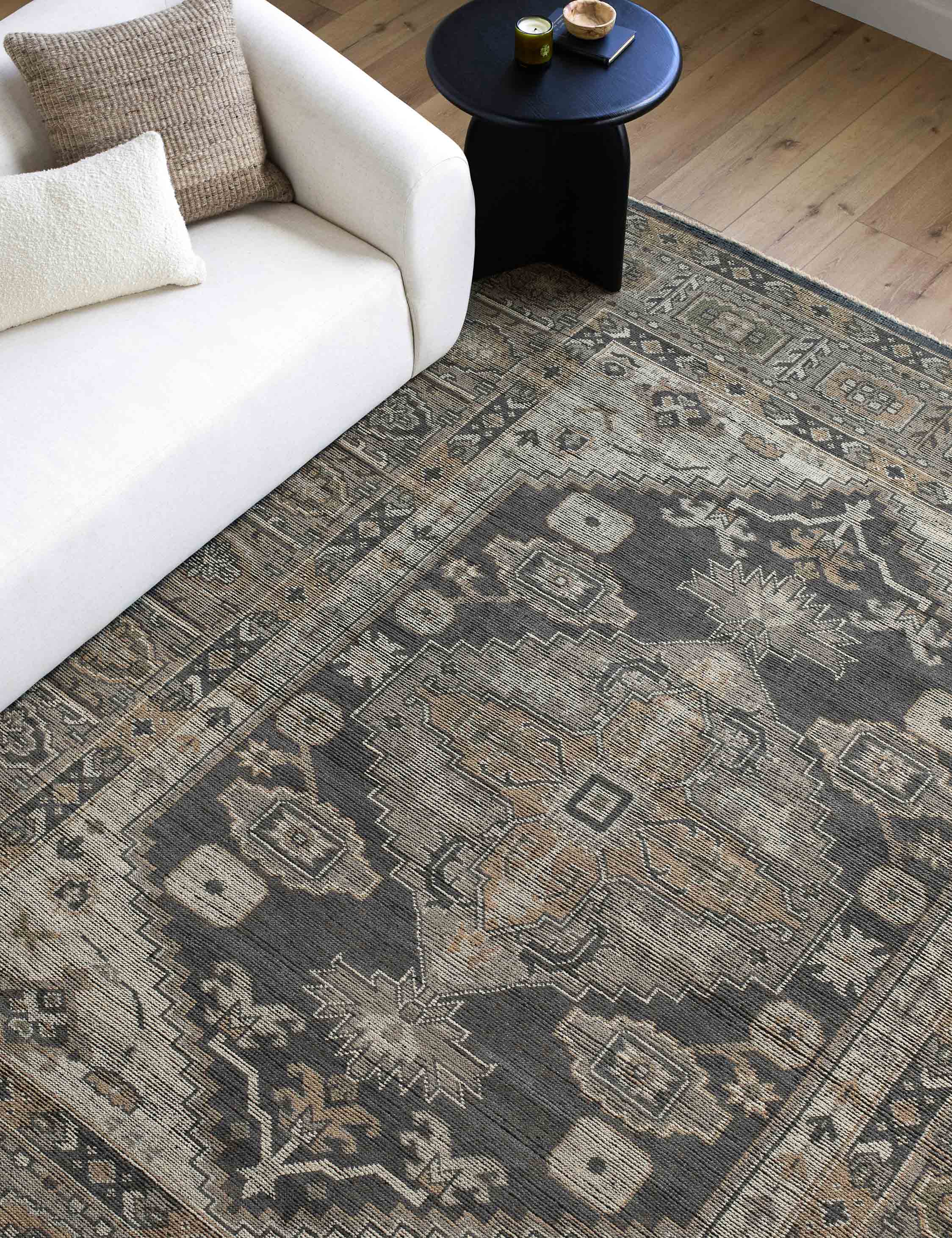 Lulu and Georgia Rasalas Hand-Knotted Wool Rug - view 2