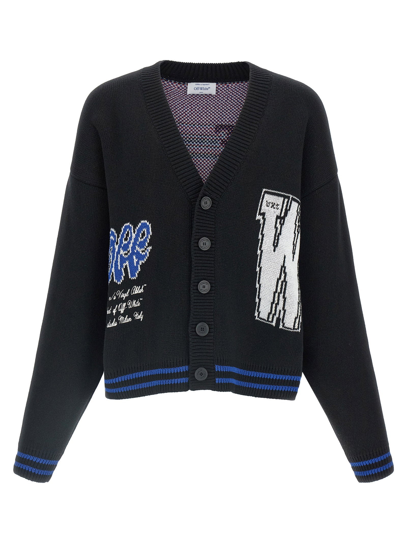 Off White Glide Diag Cardigan – 100% cotton