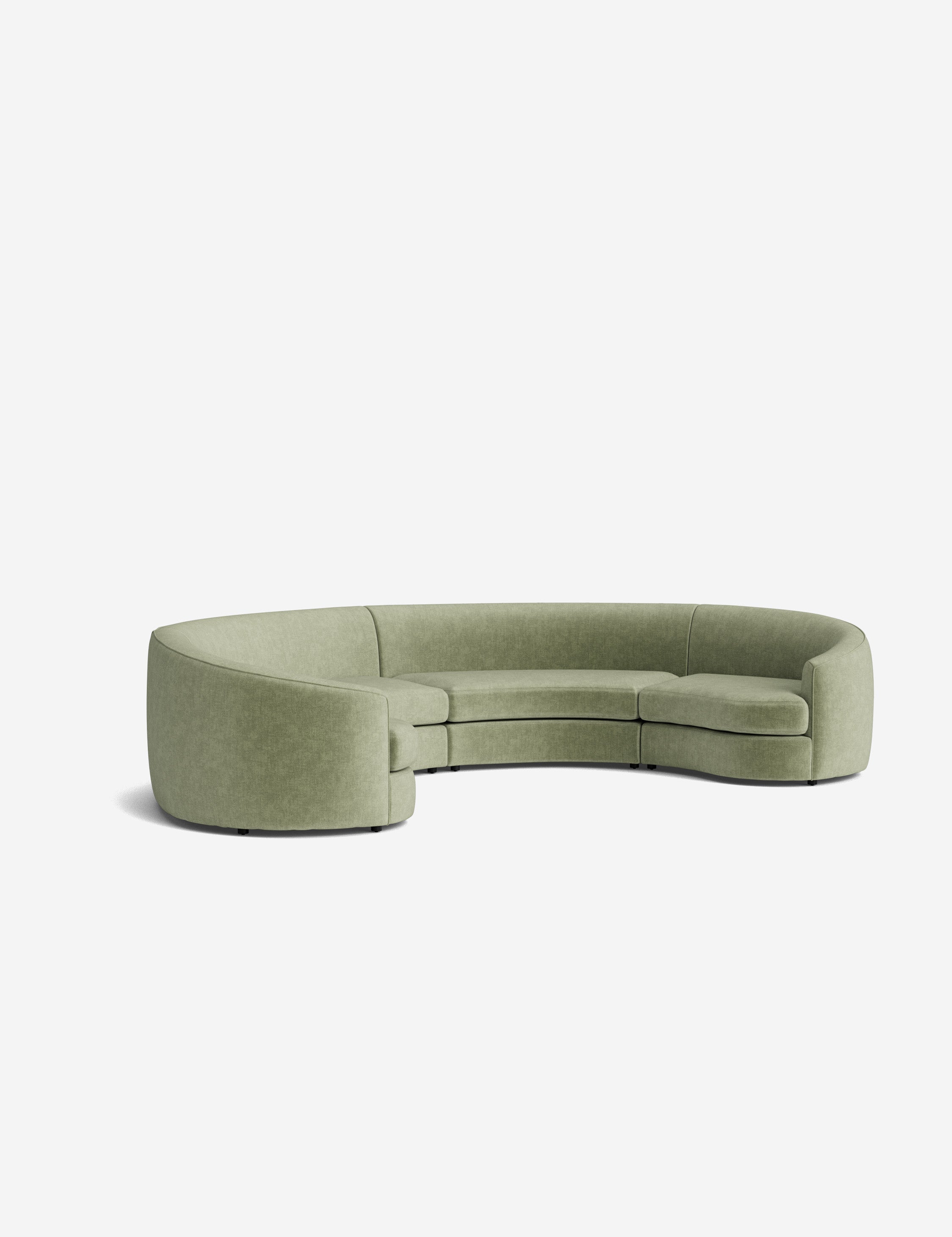 Lulu and Georgia Imada Modular Curved Sectional Sofa - view 224
