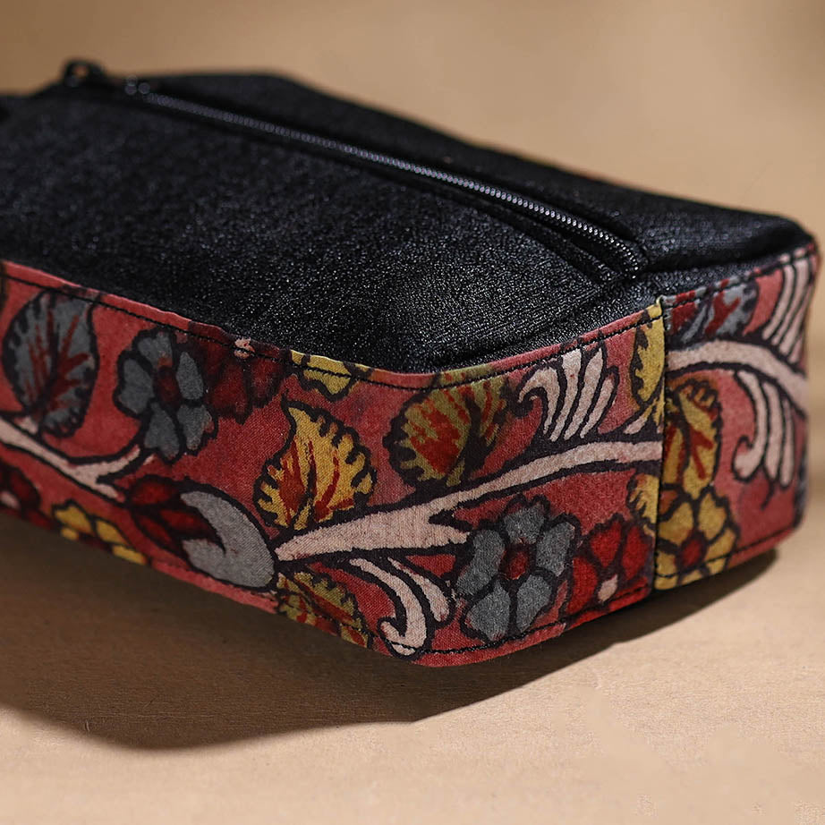 DWARAKA PLUS Black - Handpainted Kalamkari Multipurpose Cosmetic/Toiletry Bag 39 - view 3