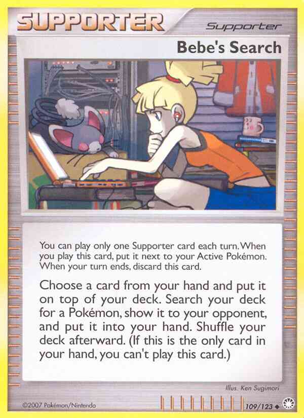 Uncommon dp2-109 reverse – Pokémon Bebe's Search - 109/123 - Uncommon [dp2-109] [Reverse Holo]
