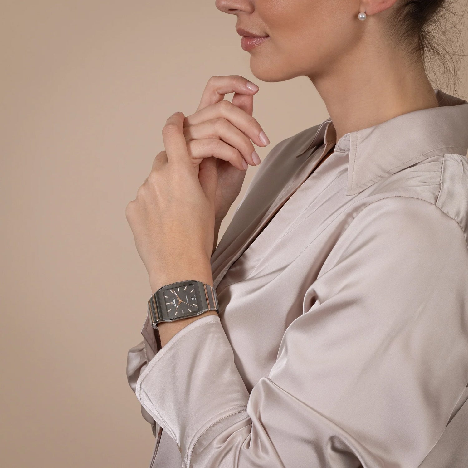 Rado Anatom Unisex Automatic Grey Dial Analog Ceramic Watch R10203102 - view 6